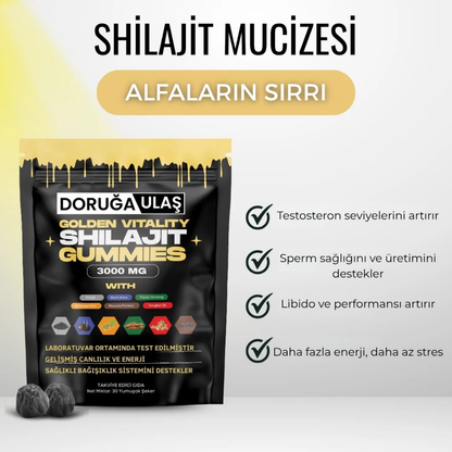 Doruğa Ulaş™ Shilajit-Doğal Testosteron ve Performans Arttırıcı Gıda Takviyesi