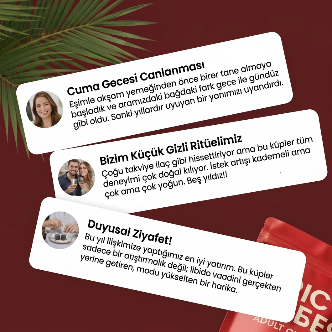 Doruğa Ulaş Ateşli Küpler Libido Arttırıcı Gummy Gıda Takviyesi
