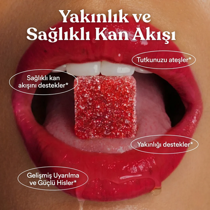 Doruğa Ulaş Ateşli Küpler Libido Arttırıcı Gummy Gıda Takviyesi
